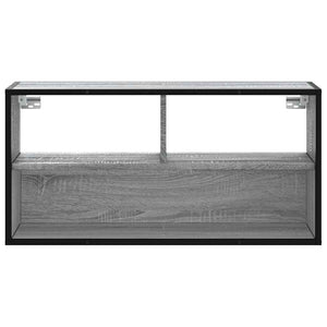 Έπιπλο Τηλεόρασης Γκρι Sonoma 80x31x39,5 εκ. Επεξ.Ξύλο/Μέταλλο