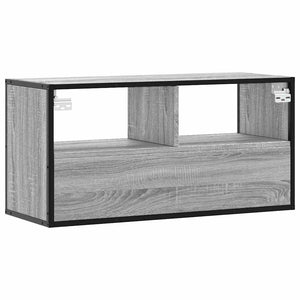 Έπιπλο Τηλεόρασης Γκρι Sonoma 80x31x39,5 εκ. Επεξ.Ξύλο/Μέταλλο