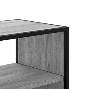 Έπιπλο Τηλεόρασης Γκρι Sonoma 80x31x39,5 εκ. Επεξ.Ξύλο/Μέταλλο