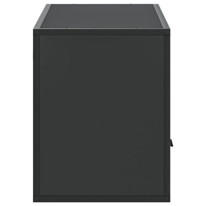 Έπιπλο Τηλεόρασης Μαύρο 100x31x39,5 εκ. Επεξεργ. Ξύλο / Μέταλλο