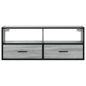 Έπιπλο Τηλεόρασης Γκρι Sonoma 100x31x39,5 εκ. Επεξ.Ξύλο/Μέταλλο
