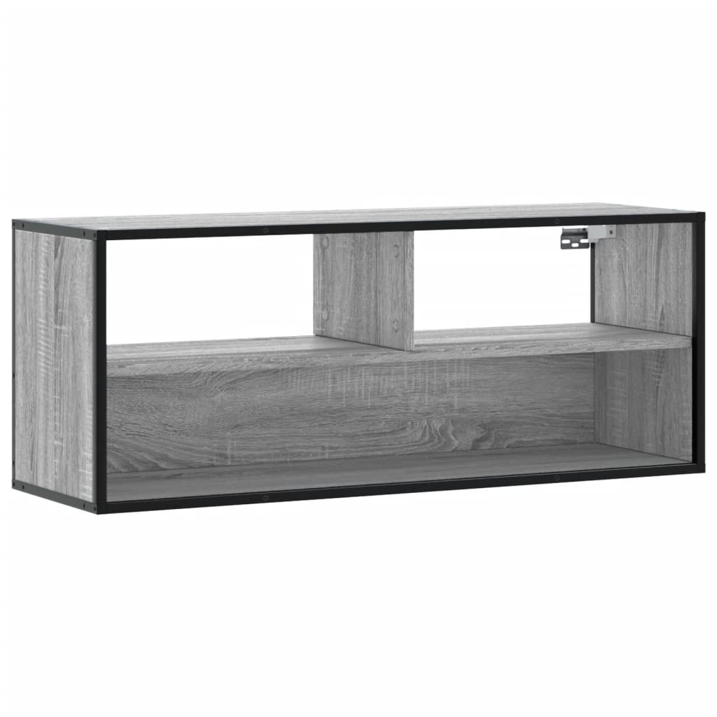 Έπιπλο Τηλεόρασης Γκρι Sonoma 100x31x39,5 εκ. Επεξ.Ξύλο/Μέταλλο - Pakobazaar