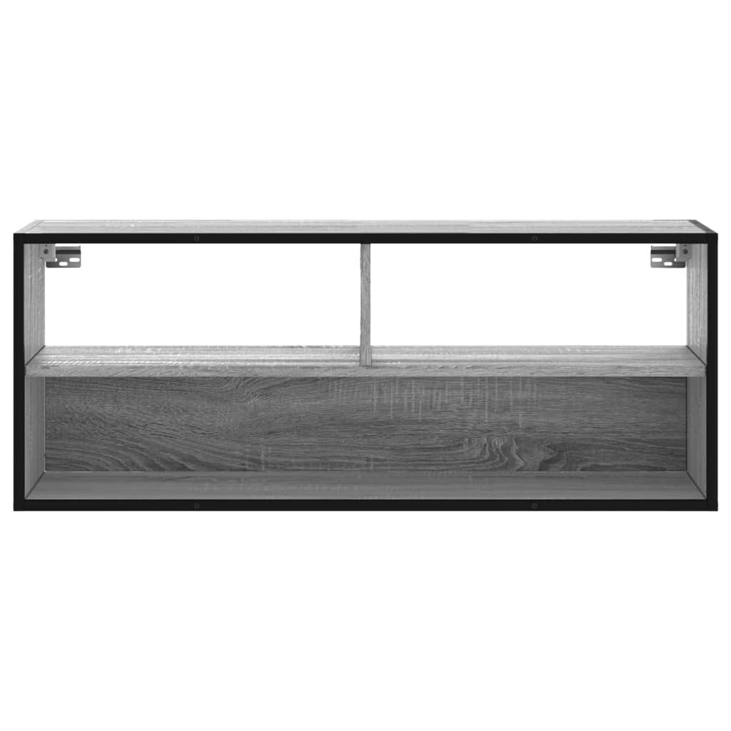 Έπιπλο Τηλεόρασης Γκρι Sonoma 100x31x39,5 εκ. Επεξ.Ξύλο/Μέταλλο - Pakobazaar
