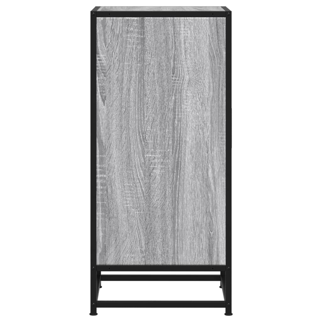 Ραφιέρα Γκρι Sonoma 35,5x35x76 εκ. Επεξ. Ξύλο + Μέταλλο