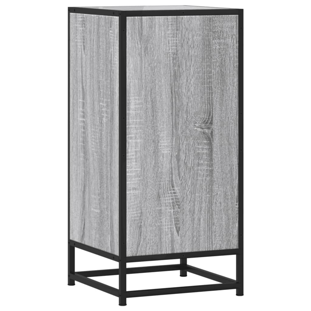 Ραφιέρα Γκρι Sonoma 35,5x35x76 εκ. Επεξ. Ξύλο + Μέταλλο