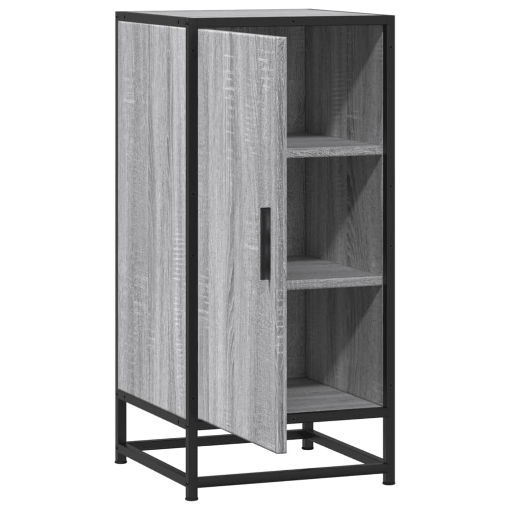 Ραφιέρα Γκρι Sonoma 35,5x35x76 εκ. Επεξ. Ξύλο + Μέταλλο