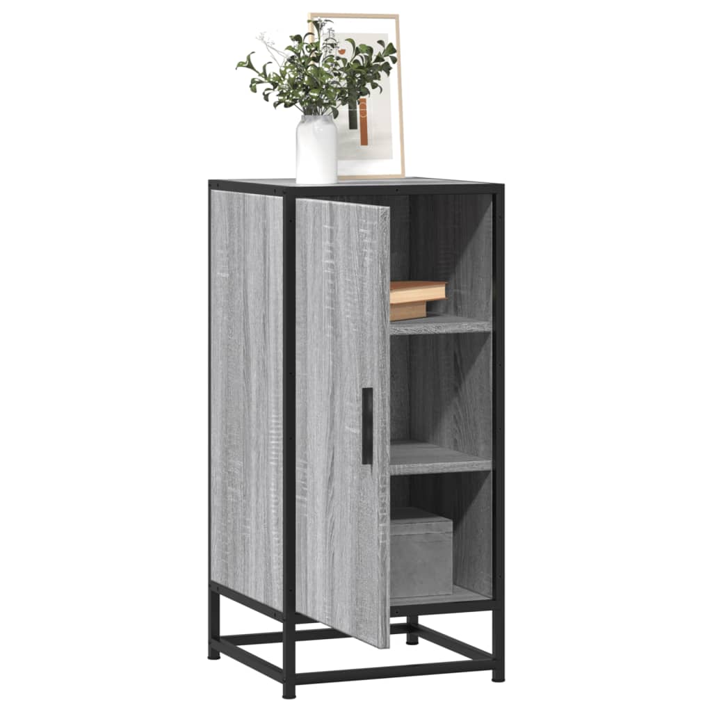 Ραφιέρα Γκρι Sonoma 35,5x35x76 εκ. Επεξ. Ξύλο + Μέταλλο