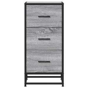 Ραφιέρα Γκρι Sonoma 35,5x35x76 εκ. Επεξ. Ξύλο + Μέταλλο