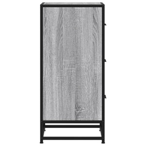 Ραφιέρα Γκρι Sonoma 35,5x35x76 εκ. Επεξ. Ξύλο + Μέταλλο
