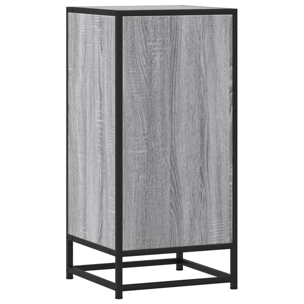 Ραφιέρα Γκρι Sonoma 35,5x35x76 εκ. Επεξ. Ξύλο + Μέταλλο