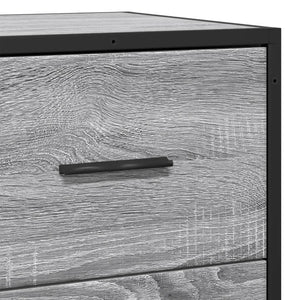 Ραφιέρα Γκρι Sonoma 35,5x35x76 εκ. Επεξ. Ξύλο + Μέταλλο
