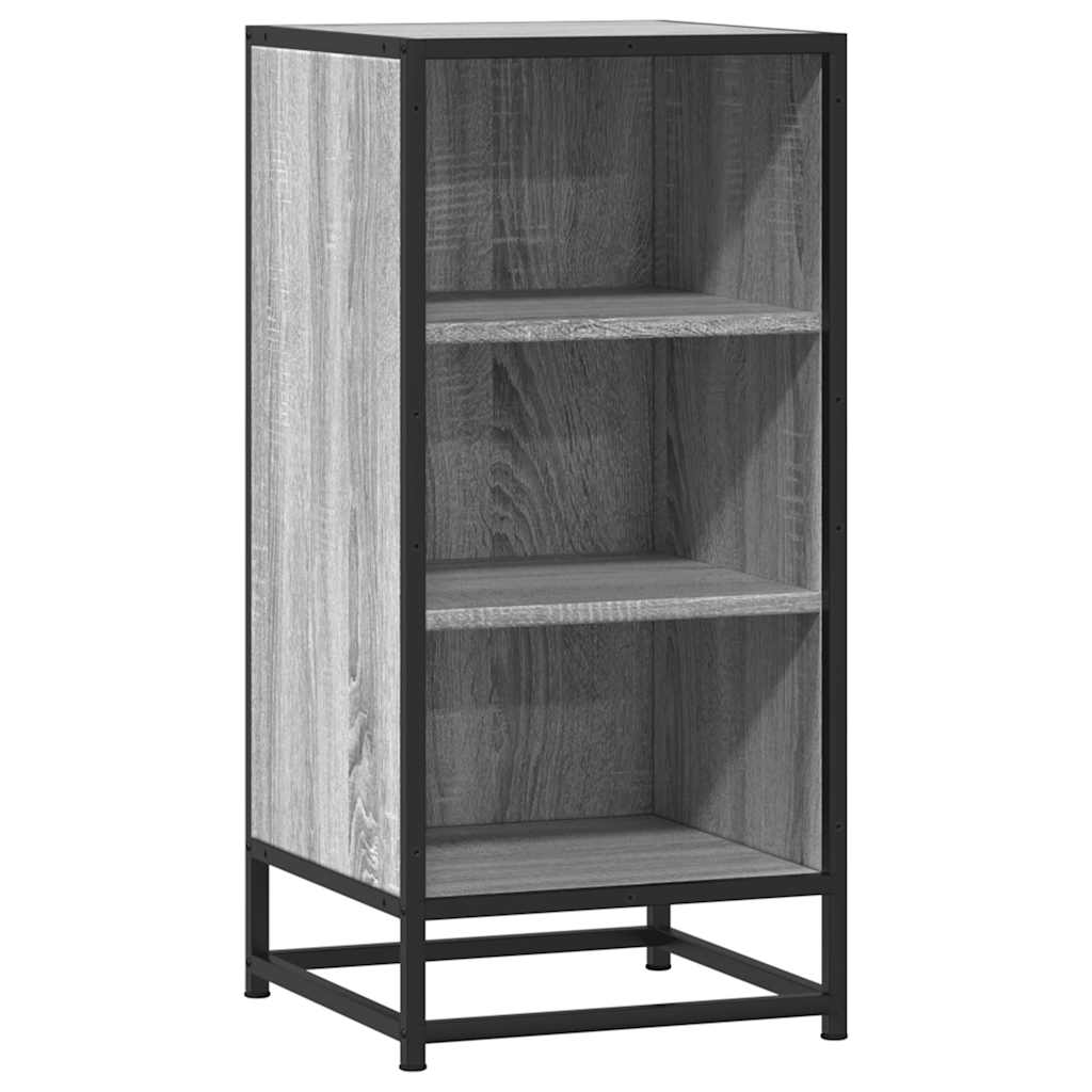 Ραφιέρα Γκρι Sonoma 35,5x35x76 εκ. Επεξ. Ξύλο + Μέταλλο