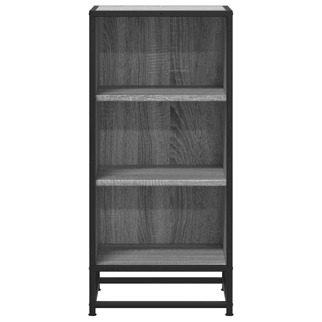 Ραφιέρα Γκρι Sonoma 35,5x35x76 εκ. Επεξ. Ξύλο + Μέταλλο