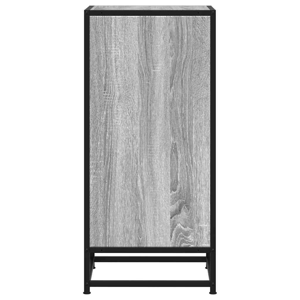 Ραφιέρα Γκρι Sonoma 35,5x35x76 εκ. Επεξ. Ξύλο + Μέταλλο