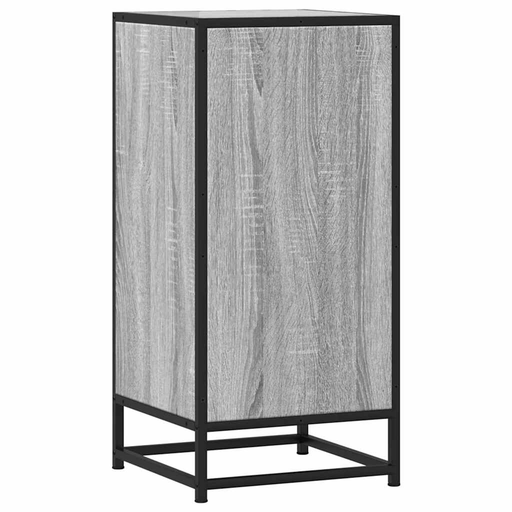 Ραφιέρα Γκρι Sonoma 35,5x35x76 εκ. Επεξ. Ξύλο + Μέταλλο