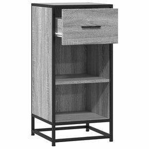 Ραφιέρα Γκρι Sonoma 35,5x35x76 εκ. Επεξ. Ξύλο + Μέταλλο