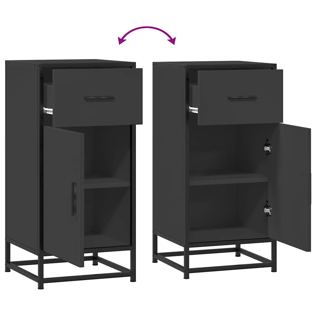 Ραφιέρα Καφέ Δρυς 35,5x35x76 εκ. Επεξ. Ξύλο + Μέταλλο - Pakobazaar