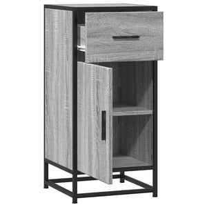 Ραφιέρα Γκρι Sonoma 35,5x35x76 εκ. Επεξ. Ξύλο + Μέταλλο