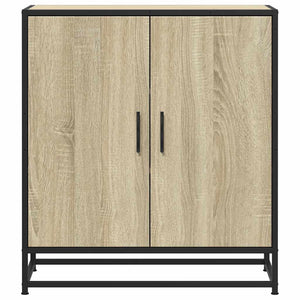 Sideboard Sonoma Oak 68x35x76cm Κατασκευασμένο ξύλο και μέταλλο - Pakobazaar