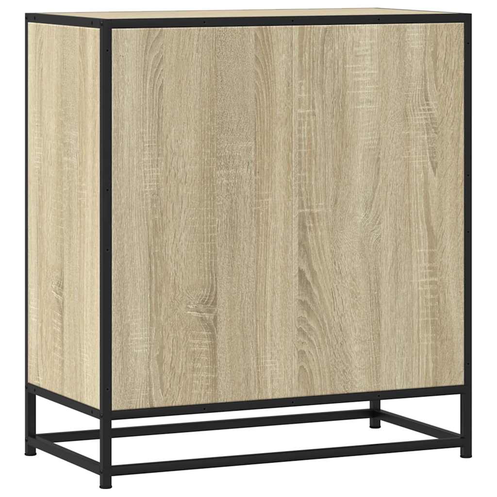 Sideboard Sonoma Oak 68x35x76cm Κατασκευασμένο ξύλο και μέταλλο - Pakobazaar
