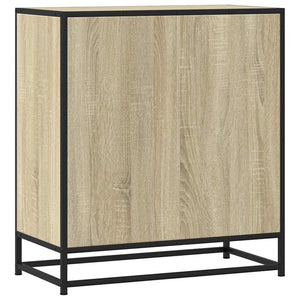 Sideboard Sonoma Oak 68x35x76cm Κατασκευασμένο ξύλο και μέταλλο - Pakobazaar