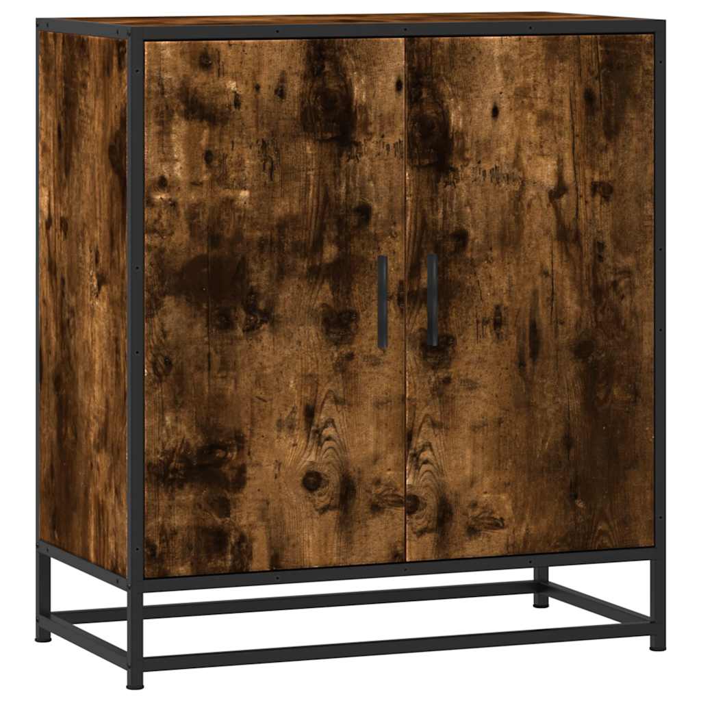 Sideboard Καπνιστή βελανιδιά Κατασκευασμένο ξύλο και μέταλλο