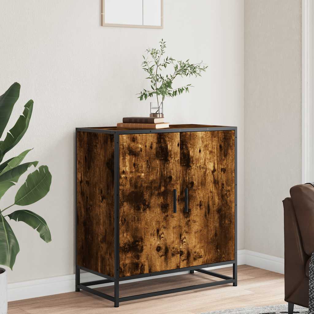 Sideboard Καπνιστή βελανιδιά Κατασκευασμένο ξύλο και μέταλλο