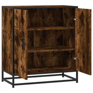 Sideboard Καπνιστή βελανιδιά Κατασκευασμένο ξύλο και μέταλλο