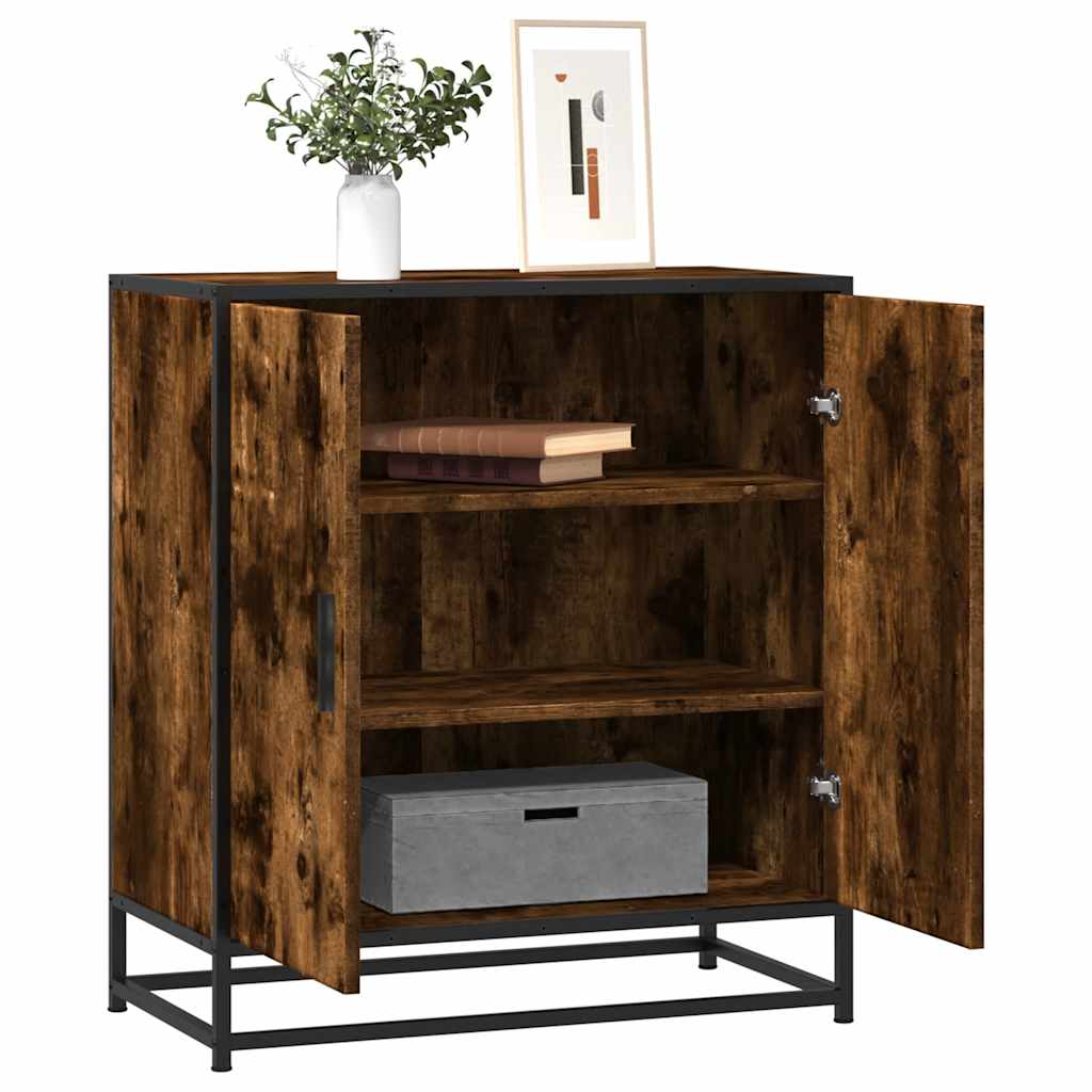 Sideboard Καπνιστή βελανιδιά Κατασκευασμένο ξύλο και μέταλλο