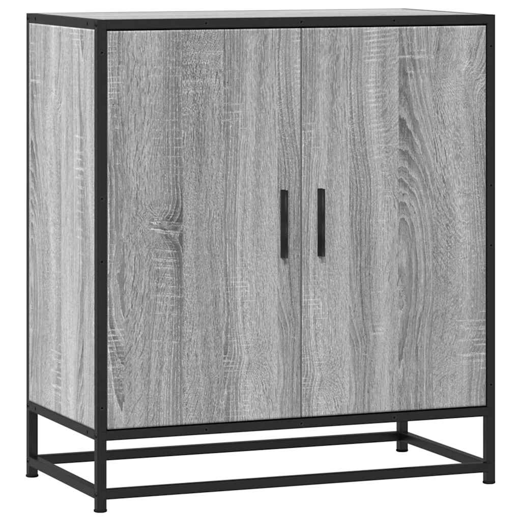 Sideboard Sonoma Oak 68x35x76cm Κατασκευασμένο ξύλο και μέταλλο - Pakobazaar