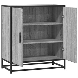 Sideboard Sonoma Oak 68x35x76cm Κατασκευασμένο ξύλο και μέταλλο - Pakobazaar