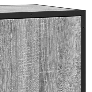 Sideboard Sonoma Oak 68x35x76cm Κατασκευασμένο ξύλο και μέταλλο - Pakobazaar