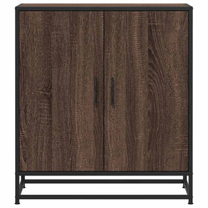 Sideboard καφέ δρυς 68x35x76 cm Κατασκευασμένο ξύλο και μέταλλο
