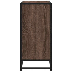 Sideboard καφέ δρυς 68x35x76 cm Κατασκευασμένο ξύλο και μέταλλο