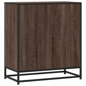 Sideboard καφέ δρυς 68x35x76 cm Κατασκευασμένο ξύλο και μέταλλο