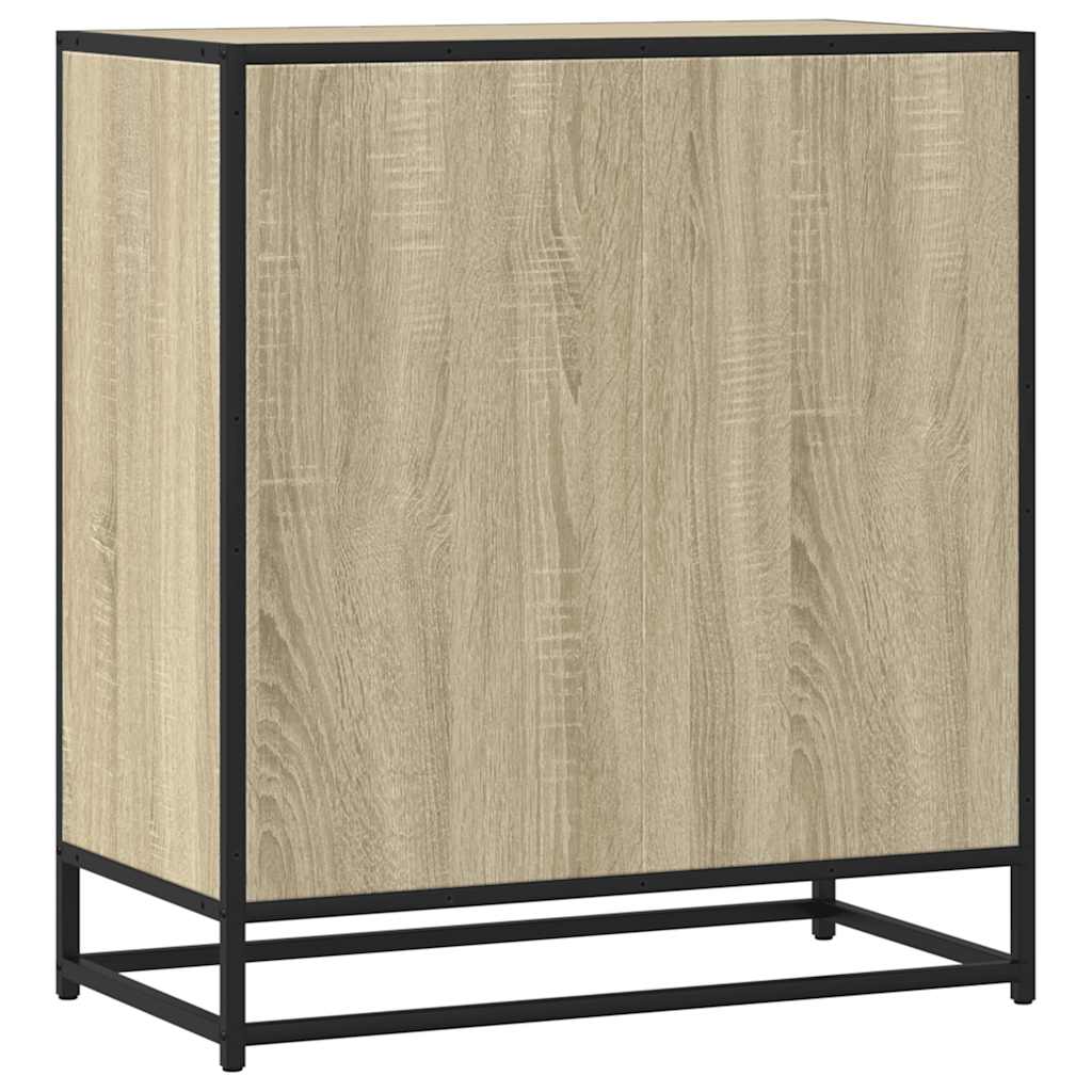 Sideboard Sonoma Oak 68x35x76cm Κατασκευασμένο ξύλο και μέταλλο