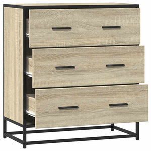 Sideboard Sonoma Oak 68x35x76cm Κατασκευασμένο ξύλο και μέταλλο