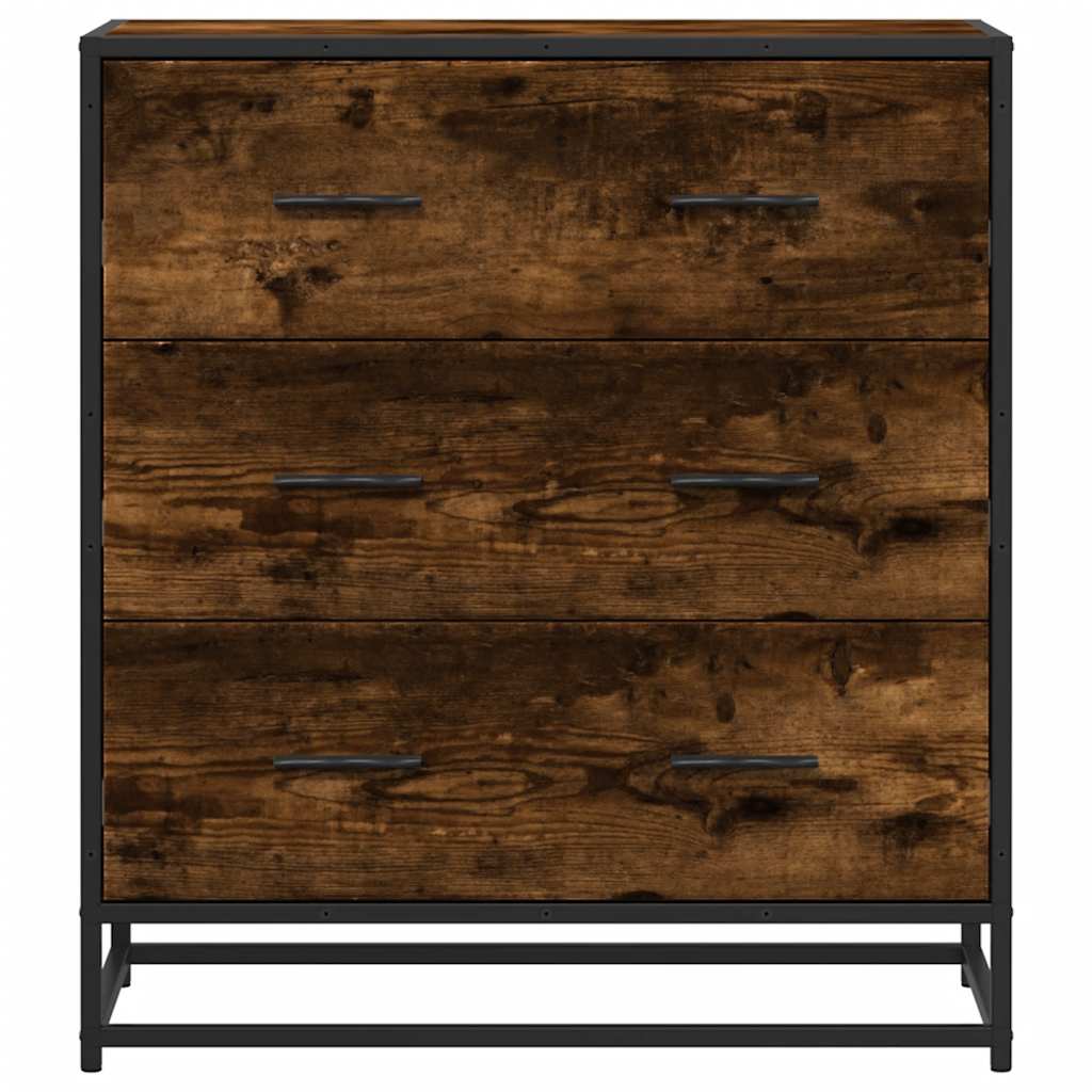 Sideboard Καπνιστή βελανιδιά Κατασκευασμένο ξύλο και μέταλλο - Pakobazaar