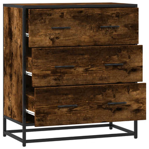Sideboard Καπνιστή βελανιδιά Κατασκευασμένο ξύλο και μέταλλο - Pakobazaar