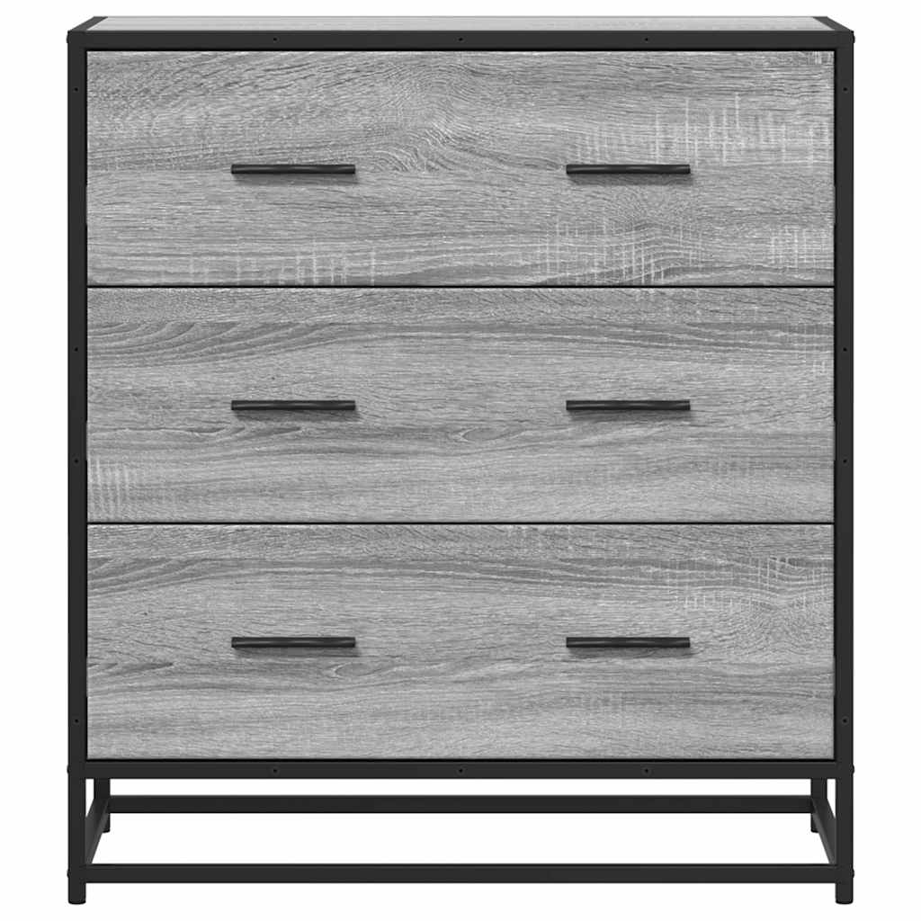 Sideboard Grey Sonoma Κατασκευασμένο ξύλο και μέταλλο