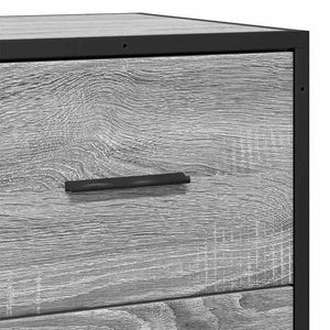 Sideboard Grey Sonoma Κατασκευασμένο ξύλο και μέταλλο