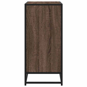 Sideboard καφέ δρυς 68x35x76 cm Κατασκευασμένο ξύλο και μέταλλο - Pakobazaar