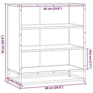Sideboard Καπνιστή βελανιδιά Κατασκευασμένο ξύλο και μέταλλο