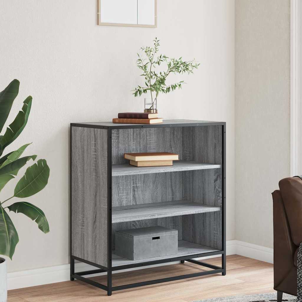 Sideboard Grey Sonoma Κατασκευασμένο ξύλο και μέταλλο