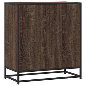Sideboard καφέ δρυς 68x35x76 cm Κατασκευασμένο ξύλο και μέταλλο