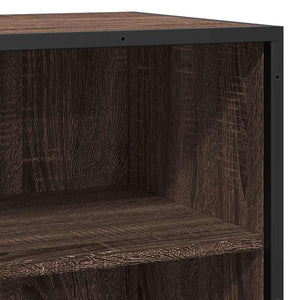 Sideboard καφέ δρυς 68x35x76 cm Κατασκευασμένο ξύλο και μέταλλο