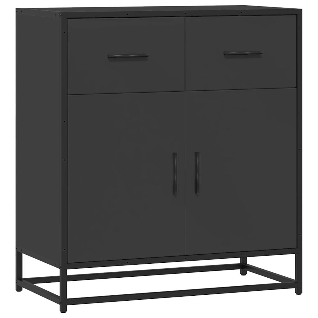 Συρταριέρα Μαύρο 68x35x76 cm Κατασκευασμένο ξύλο