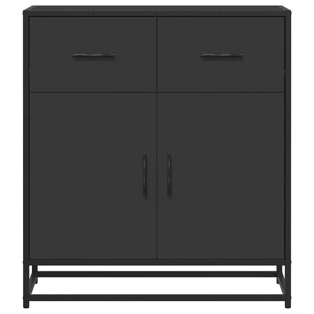 Συρταριέρα Μαύρο 68x35x76 cm Κατασκευασμένο ξύλο
