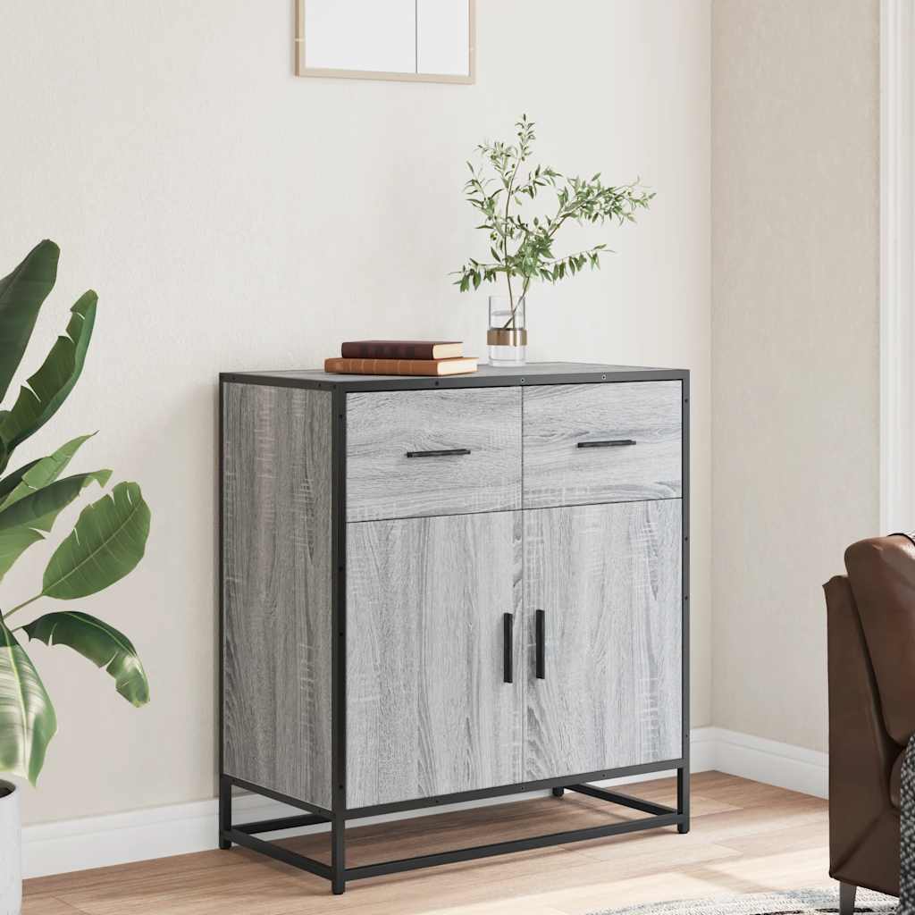 Συρταριέρα Γκρι sonoma 68x35x76 cm Ξύλινο μηχανουργικό ξύλο