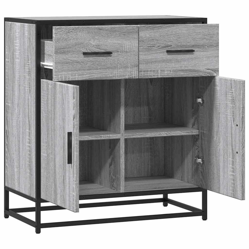 Συρταριέρα Γκρι sonoma 68x35x76 cm Ξύλινο μηχανουργικό ξύλο